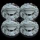 Fits 2022-2023 Ram Truck 3500 Front Rear Center Hub Caps 17 Dually Steel Wheels