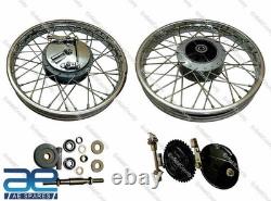 Fits Royal Enfield Complete Front & Rear Wheel 19 40 spoke AEs
