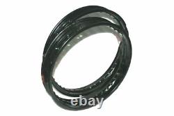 Fits Royal Enfield Wheel Rim Pair Black Powder Coated Heavy Duty 18'