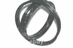 Fits Royal Enfield Wheel Rim Pair Black Powder Coated Heavy Duty 18'