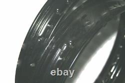 Fits Royal Enfield Wheel Rim Pair Black Powder Coated Heavy Duty 18'