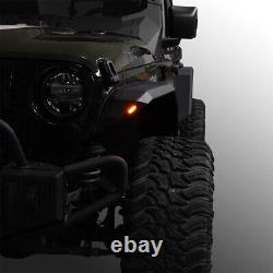 Flat Style Front & Rear Fender Flares Wheel Guards For Jeep Gladiator JT 20-24