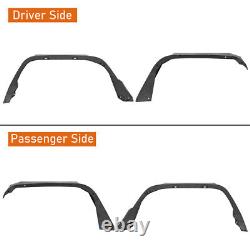 Flat Style Front & Rear Fender Flares Wheel Guards For Jeep Gladiator JT 20-24