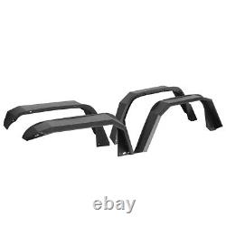 Flat Style Front & Rear Fender Flares Wheel Guards For Jeep Gladiator JT 20-24
