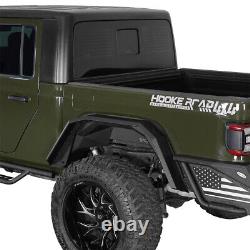 Flat Style Front & Rear Fender Flares Wheel Guards For Jeep Gladiator JT 20-24