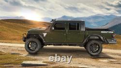 Flat Style Front & Rear Fender Flares Wheel Guards For Jeep Gladiator JT 20-24
