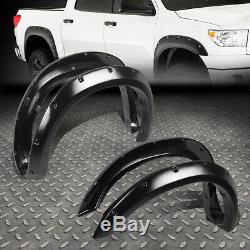 For 07-13 Tundra 2nd Gen Texture Pocket-riveted Wheel Fender Flare 2 4pcs Cover