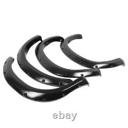 For 07-13 Tundra Textured Black Pocket Riveted Fender Flares 2 Wheel Cover 4pc