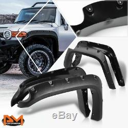For 07-14 FJ Cruiser ABS Pocket-Riveted Style Wheel Fender Flares Glossy Texture
