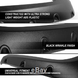 For 07-14 Toyota Fj Cruiser Matte Pocket Riveted Style Wheel Fender Flares 4pcs