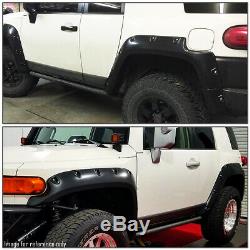 For 07-14 Toyota Fj Cruiser Matte Pocket Riveted Style Wheel Fender Flares 4pcs