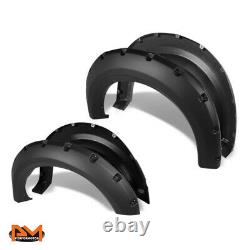 For 09-14 Ford F150 Pickup ABS Pocket-Rivet Wheel Fender Flare Smooth Textured