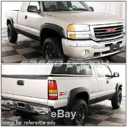 For 14-17 Chevy Silverado 6.5'-8' Bed Pocket-riveted Wheel Fender Flares 4pcs