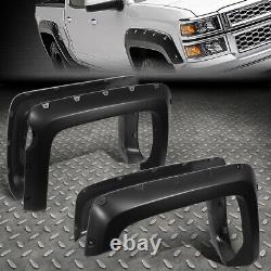 For 14-19 Chevy Silverado 1500 5.8' Bed 4pcs Pocket-riveted Wheel Fender Flares