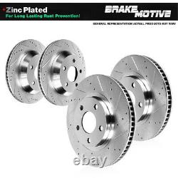 For 1998 1999 2002 Chevy Camaro Firebird Front+Rear Drill Slot Brake Rotors