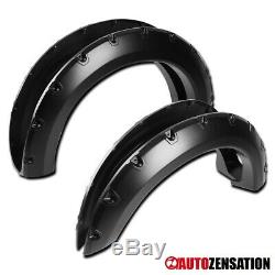 For 2004-2008 Ford F150 Matte Black Pocket Style Fender Flares Wheel Protector