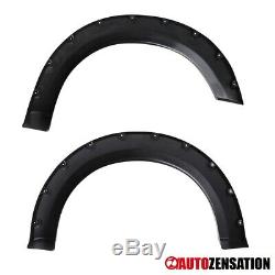 For 2004-2008 Ford F150 Matte Black Pocket Style Fender Flares Wheel Protector