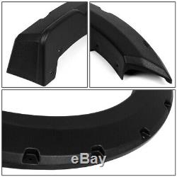 For 2015-2017 Ford F150 4pcs Matte Pocket-riveted Style Wheel Fender Flare Cover