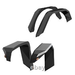 For 2018-2024 Jeep Wrangler JL 4door Steel Front & Rear Flat Wheel Fender Flares