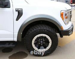 For 2021 Ford F150 Raptor Style Fender Flare Wheel Protector Gray 4 PCS