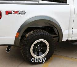 For 2021 Ford F150 Raptor Style Fender Flare Wheel Protector Gray 4 PCS