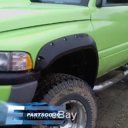 For 94-02 Dodge Ram 1500 2500 3500 Pocket Rivet Style Wheel Well Fender Flares