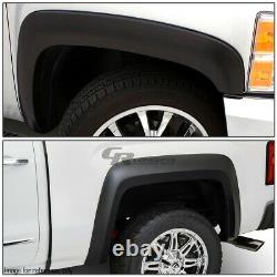 For 99-07 Silverado/sierra Abs Black Wheel Fender Flares Factory Style Set Of 4