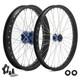 For Apollo RFN 21+19 Spoked Front Rear Wheels Blue Hubs Set For Beta Explorer