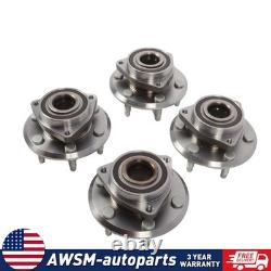 For Buick Enclave Chevy Traverse GMC Acadia 4pc Front & Rear Wheel Hub Bearings