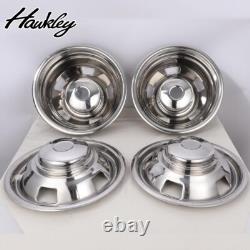 For DODGE RAM 3500 2003-18 Chrome 17 Dually Wheel Simulators Dual Skins Liners