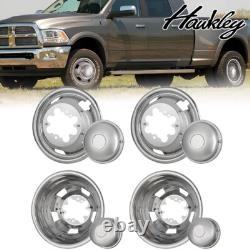 For DODGE RAM 3500 2003-18 Chrome 17 Dually Wheel Simulators Dual Skins Liners