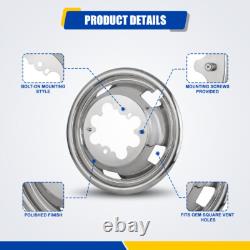 For DODGE RAM 3500 2003-18 Chrome 17 Dually Wheel Simulators Dual Skins Liners