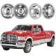 For DODGE RAM 3500 2003-25 Chrome 17 Dually Wheel Simulators Dual Skins Liners
