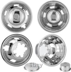 For DODGE RAM 3500 2003-25 Chrome 17 Dually Wheel Simulators Dual Skins Liners