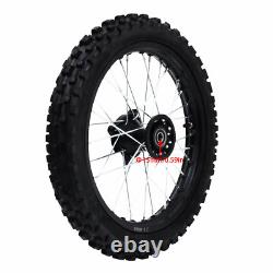 For Dirt Pit Bike 14 inch/12 inch Wheels Front 60/100-14 Rear 80/100-12 Tire Rim