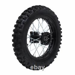 For Dirt Pit Bike 14 inch/12 inch Wheels Front 60/100-14 Rear 80/100-12 Tire Rim