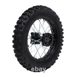 For Dirt Pit Bike 14 inch/12 inch Wheels Front 60/100-14 Rear 80/100-12 Tire Rim