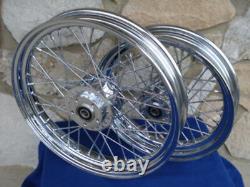 For Harley 2000-05 40 Spoke 21 Front/16 Rear Wheel Set Parts