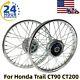 For Honda Trail CT90 CT200 Front & Rear Wheel Rim Ring & Hub with Spokes K0-K5