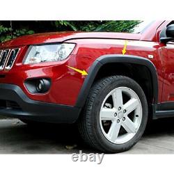 For Jeep Compass 1Set Front & Rear Wheels Fender Flares Cover Protector Molding