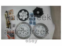 For Royal Enfield Front & Rear Wheel Discs, Sprockets Axles Kits with Calipers