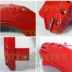 For Tesla Model 3 Brake Caliper Covers Front + Rear Large For 18 Wheels Red 4X