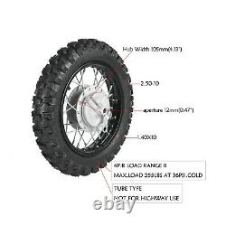 For Yamaha TTR50 JR50 10 Front Rear Wheel 2.50-10 Tire Rim Drum Brake 2.5-10