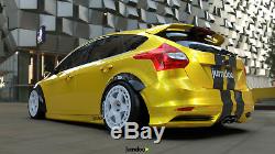 Ford Focus mk3 Fender flares CONCAVE wide body wheel arches 2.75 4pcs