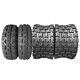 Four 21x7-10 & 20x10-9 4ply ATV TIRE Left, Right, Rear Front wheels
