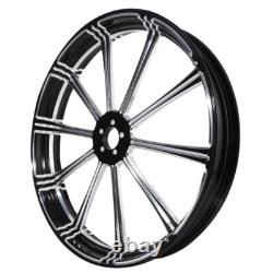 Front 21+Rear 18'' Wheel Rim Disc Hub&Pulley Fit For Harley Electra Glide 09-24