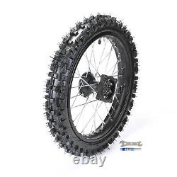 Front 60/100-14 +Rear 80/100-12 Tire Wheel Rim For SSR 110 125cc Dirt Pit Bike