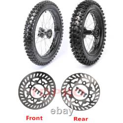 Front 70/100-17 + Rear 90/100-14 Tire Rim Big Wheel Pit bike Apollo 125cc 140cc