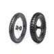 Front 70/100- 17 & Rear 90/100-14 Wheel Rim Knobby Axle Pit Trail Dirt Bike ATV