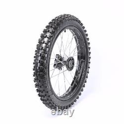 Front 70/100- 17 & Rear 90/100-14 Wheel Rim Knobby Axle Pit Trail Dirt Bike ATV